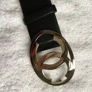 CHANEL | Accessories | Chanel Cc Calfskin Black Belt Like  display picture 1